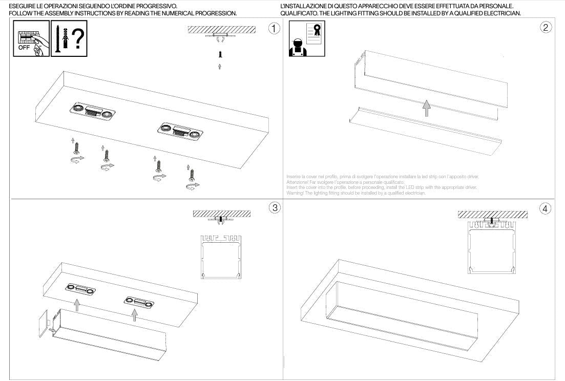 Slot sur d35x d37 3000 mm profilo alluminio superficie