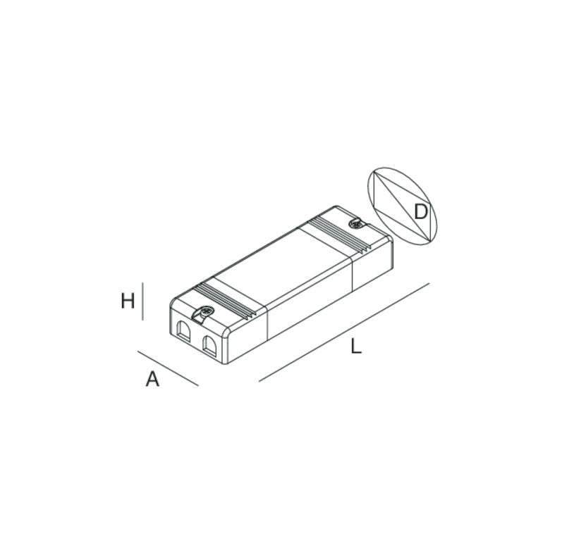 L-16 TRACK Alimentatore elettronico stabilizzato 48V 320W per binario elettrificato 48V incasso