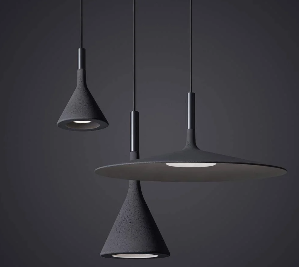 Aplomb Large MyLight Lampadario a sospensione in cemento e alluminio