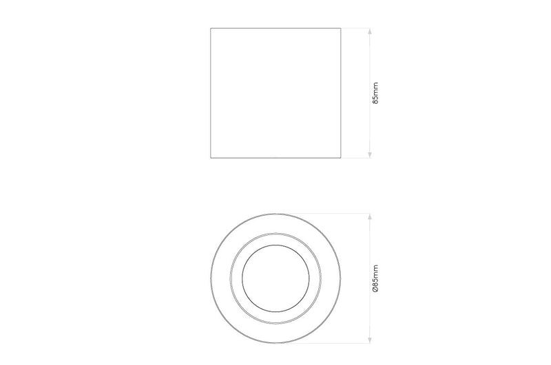 Kos II Plafoniera per interno ed esterno IP65 Bianco Opaco