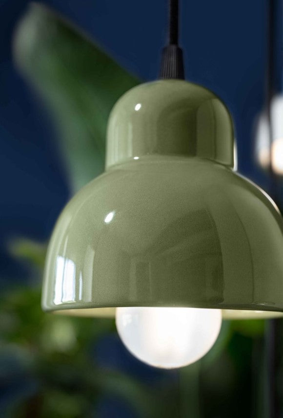 Berimbau C2607 lampadario sospensione ceramica decorata 5 luci
