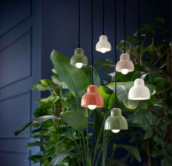 Berimbau C2610 lampadario sospensione ceramica decorata diametro 11 cm