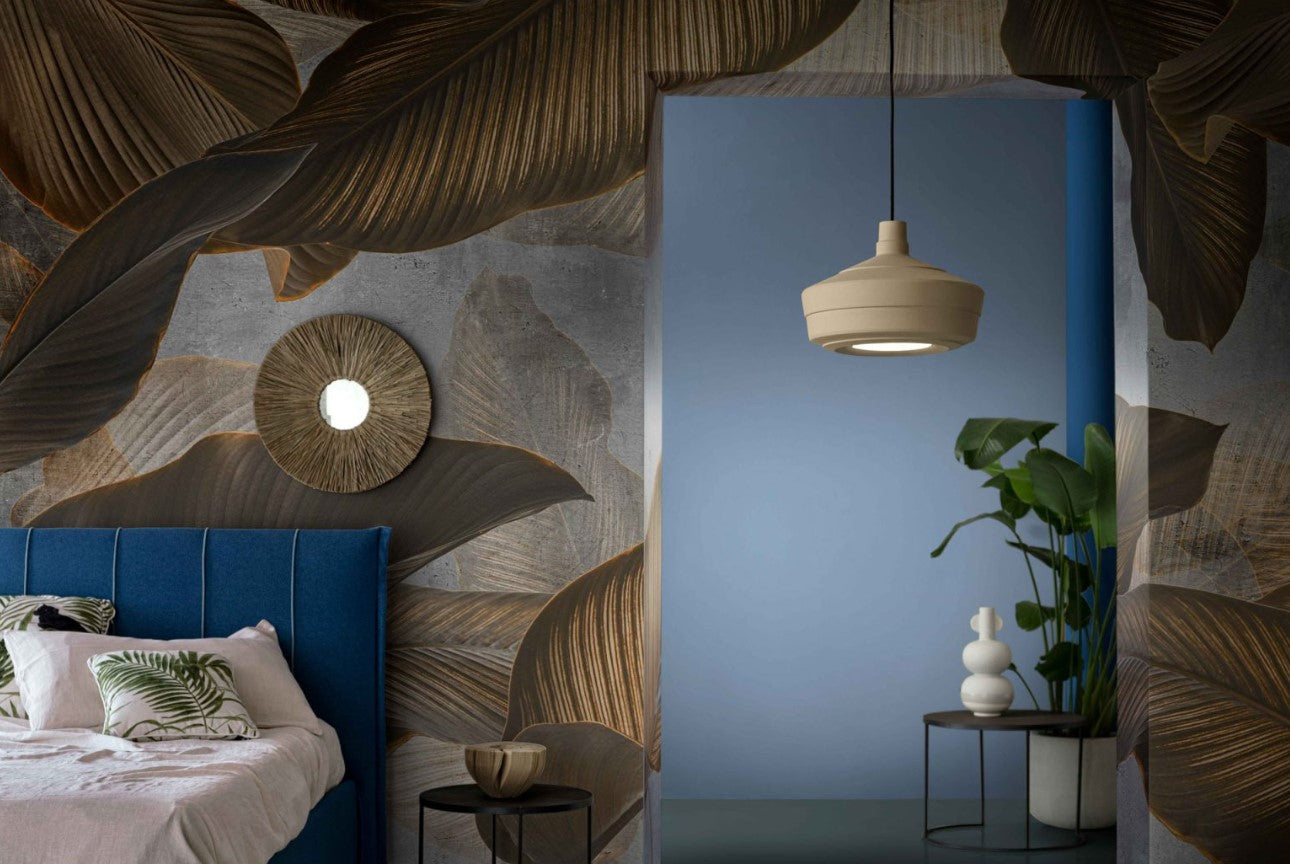 Churuata C2580 lampadario sospensione ceramica decorata diametro 36 cm