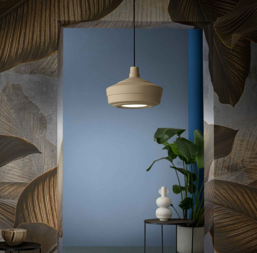 Churuata C2580 lampadario sospensione ceramica decorata diametro 36 cm