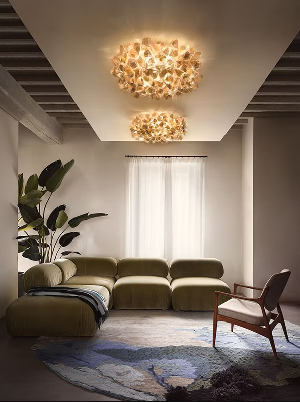 Clizia Mama Non Mama Ceiling/Wall Mini Gold Lampada parete soffitto diametro 32 cm.