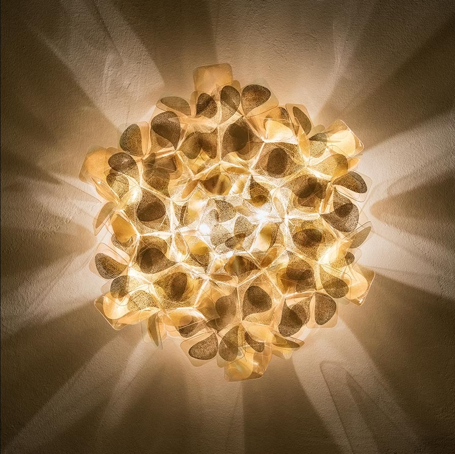 Clizia Mama Non Mama Ceiling/Wall Mini Gold Lampada parete soffitto diametro 32 cm.