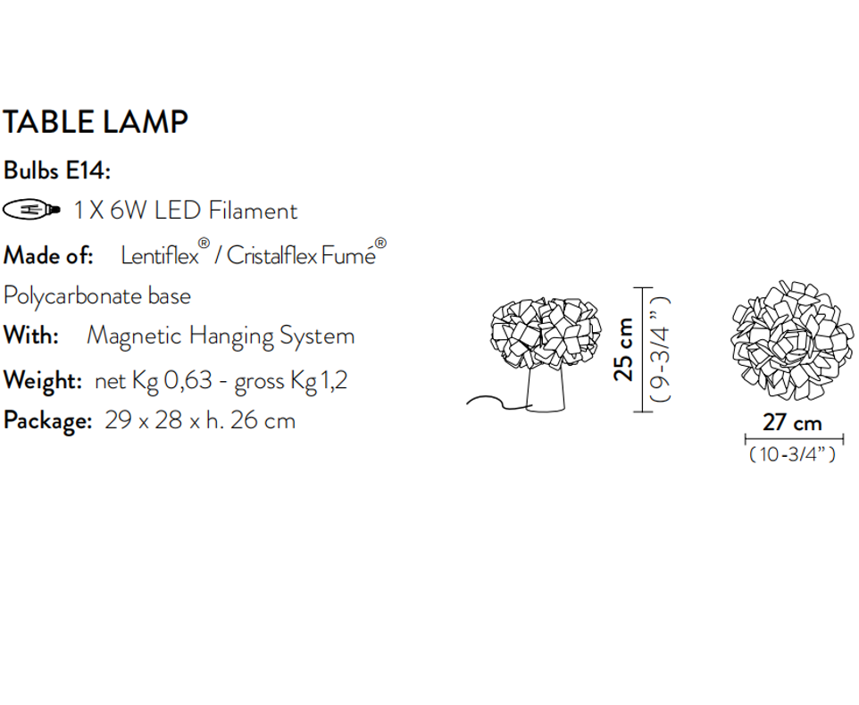 Clizia Mama Non Mama Table Lamp White Lampada da tavolo