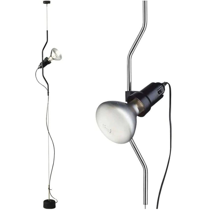 Parentesi Dimmer Lampada da terra rosso