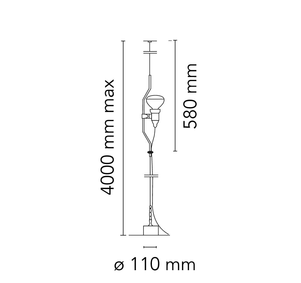 Parentesi Dimmer Lampada da terra bianco