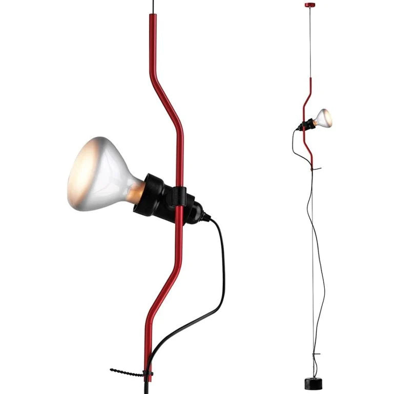 Parentesi Dimmer Lampada da terra bianco