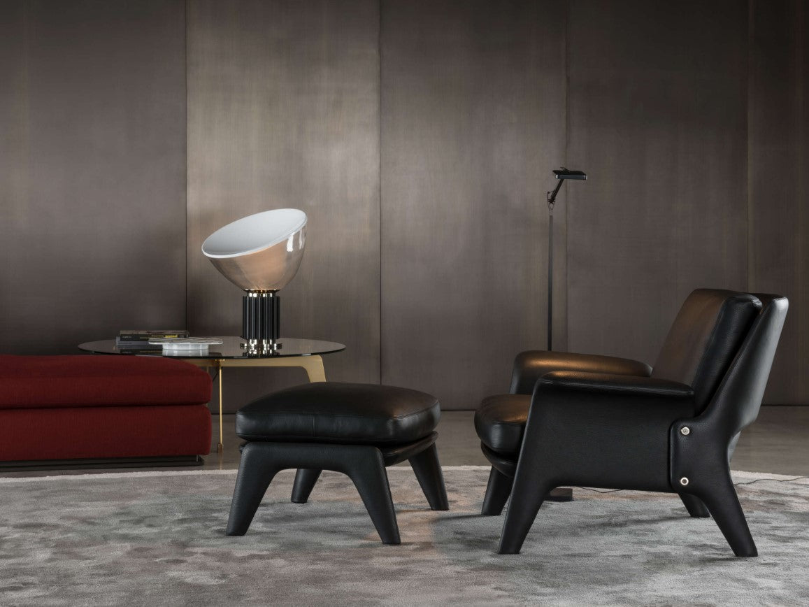 Taccia Lampada da tavolo Led diffusore vetro con base argento