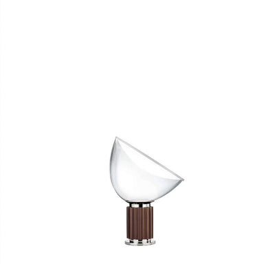 Taccia small Lampada da tavolo Led diffusore vetro con base bronzo