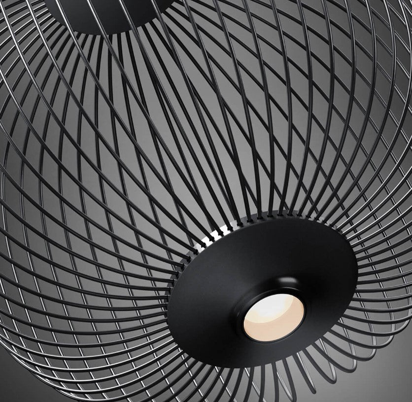Spokes 2 Piccola Lampadario a sospensione Led in acciaio e alluminio