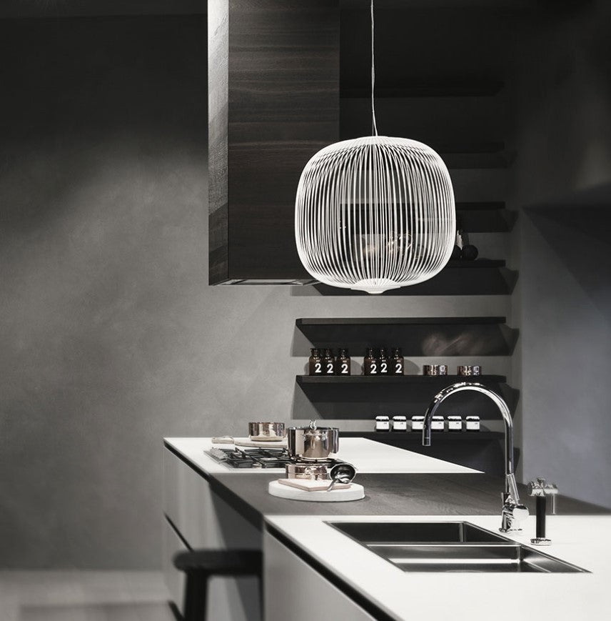 Spokes 2 Lampadario a sospensione Led in acciaio e alluminio