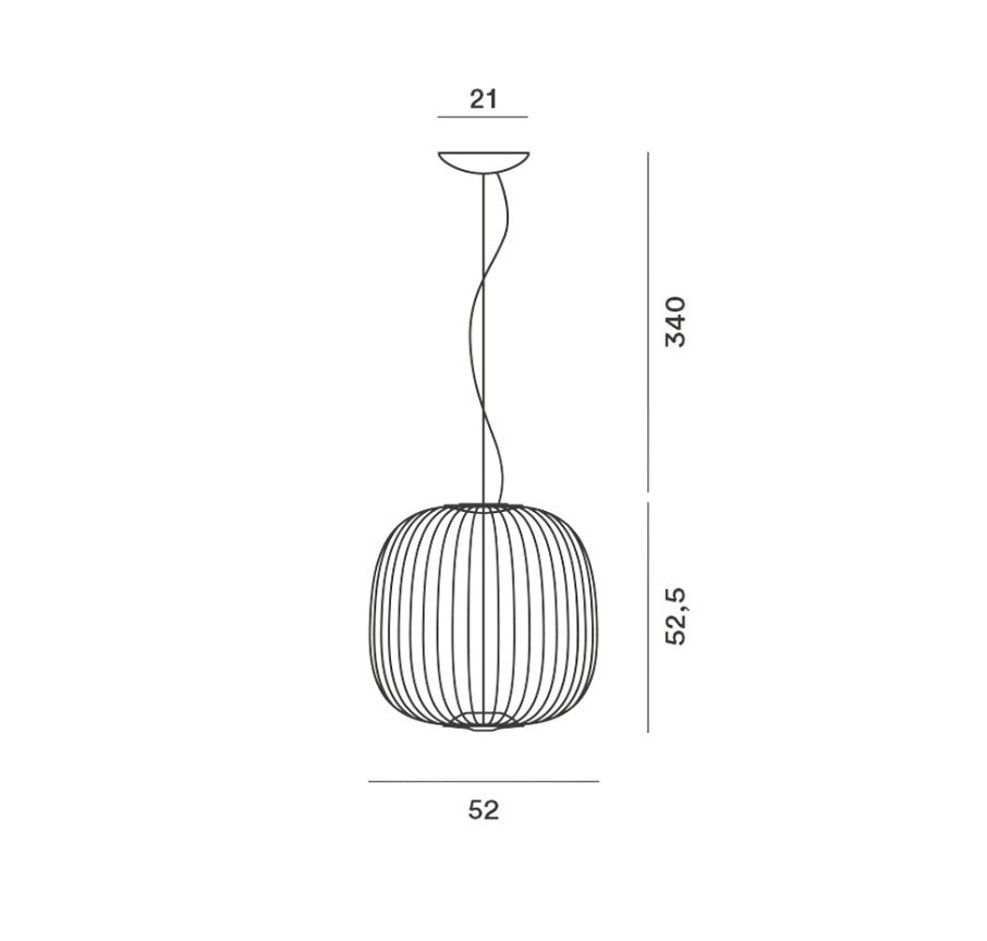 Spokes 2 Lampadario a sospensione Led in acciaio e alluminio