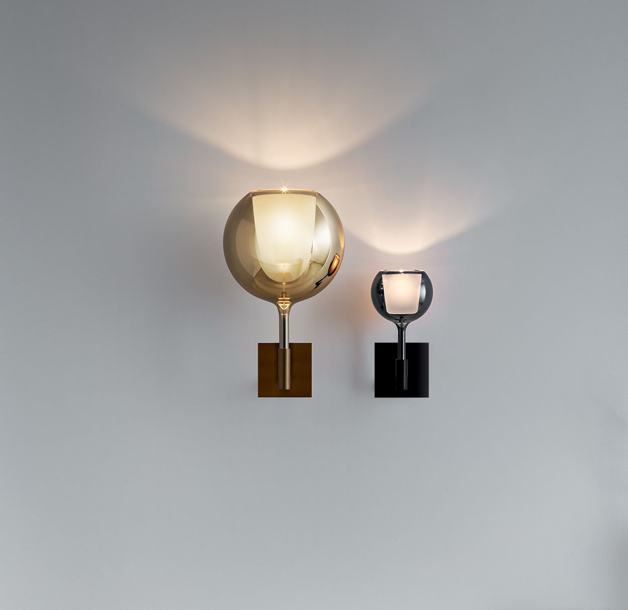 Glo Mini  Applique lampada parete in vetro borosilicato