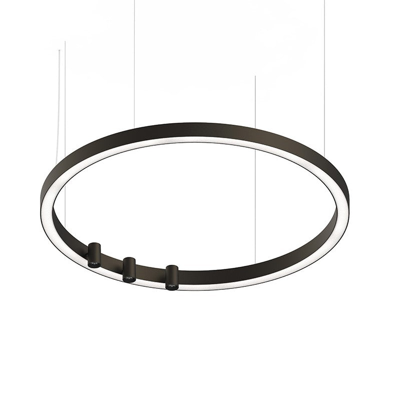 HALOS SPOT EMISSIONE DIRETTA 962 Lampada Sospensione Soffitto LED 80W 4K 40° IP20 Caffe