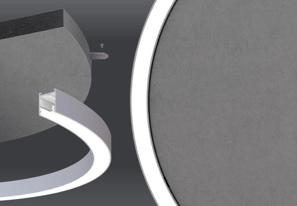 HALOS ACOUSTIC 962 Lampada Sospensione Soffitto LED 62W 4K IP40 Grigio iron Cappuccino