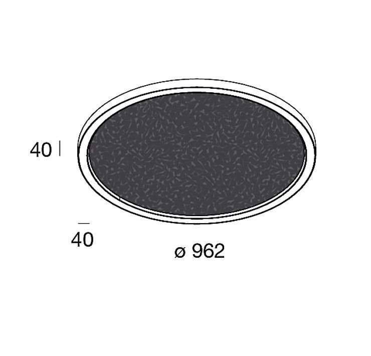 HALOS ACOUSTIC 962 Lampada Sospensione Soffitto LED 62W 4K IP40 Nero grafite Cappuccino