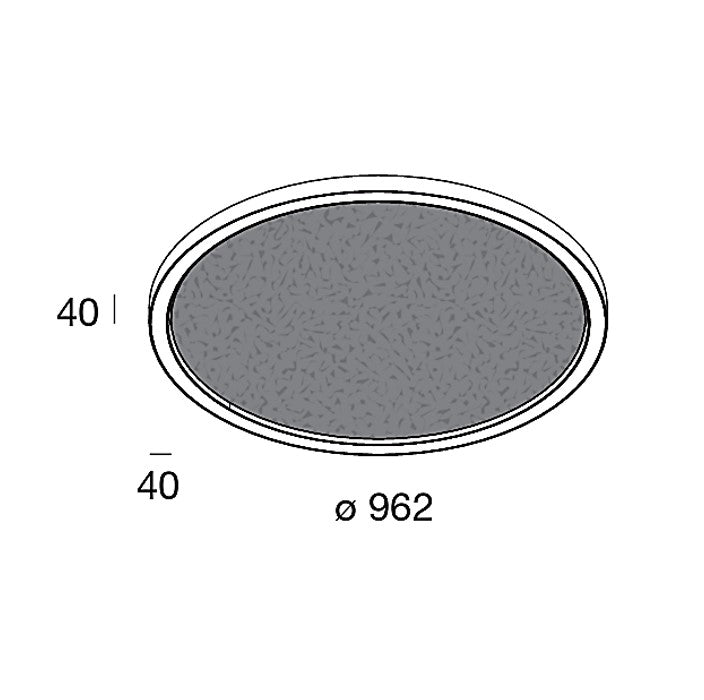 HALOS ACOUSTIC 962 Lampada Sospensione Soffitto LED 62W 4K IP40 Grigio iron Nero