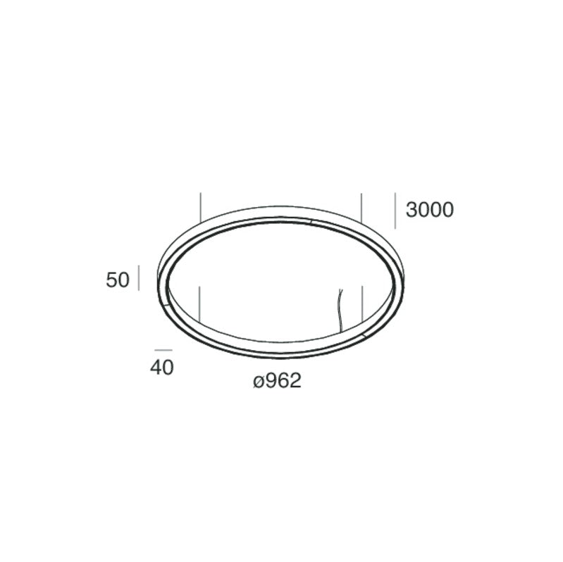 HALOS B 962 Lampadario Sospensione LED 124W 27K IP40 Caffe