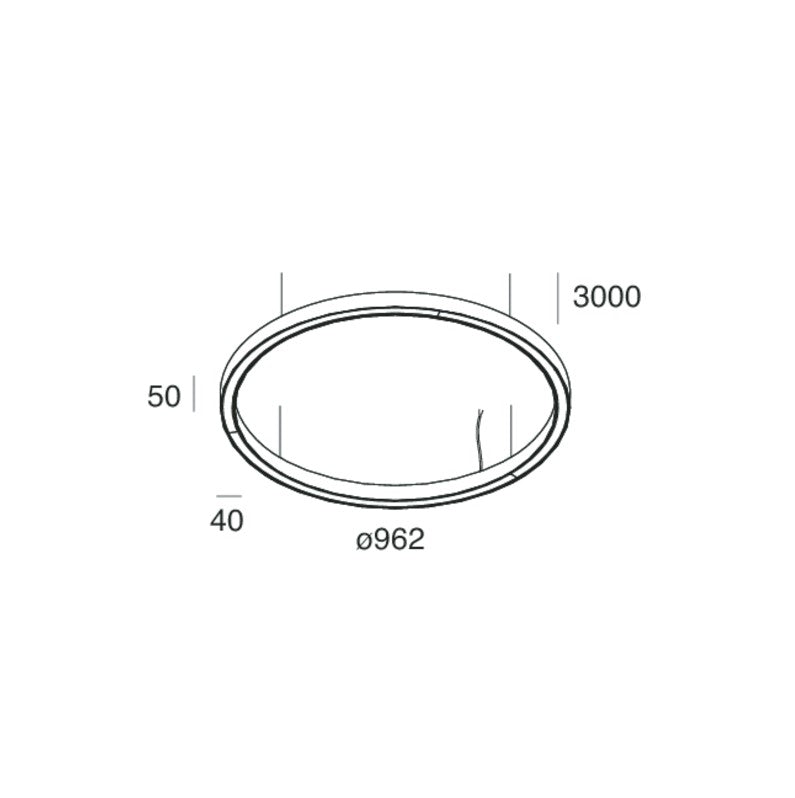 HALOS B 962 Lampadario Sospensione LED 124W 3K IP40 Caffe