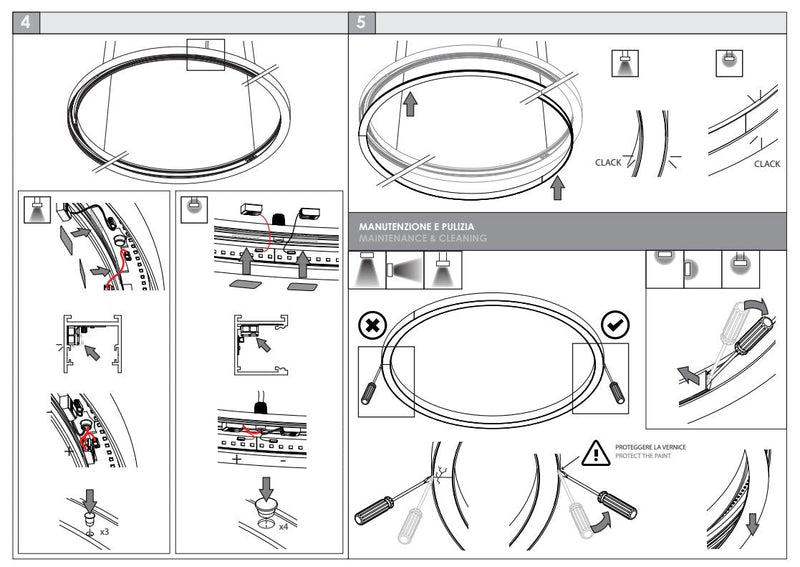 HALOS EMISSIONE DIRETTA 962 Lampada Sospensione Soffitto Parete LED 62W 27K IP40 Caffe