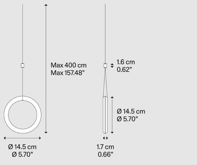 Ivy I Sospensione Led 3W Champagne Extra Chiaro