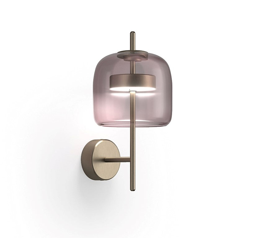 Jube AP S Applique LED in vetro soffiato ametista trasparente