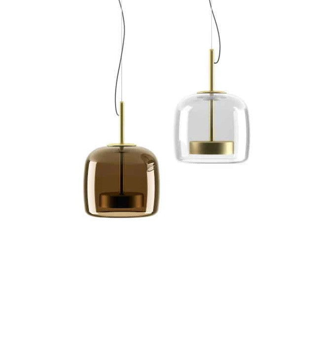 Jube SP S Lampadario sospensione LED in vetro soffiato cristallo trasparente