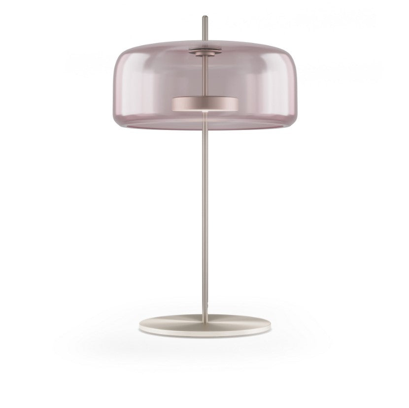 Jube LT G Lampada tavolo LED in vetro soffiato ametista trasparente