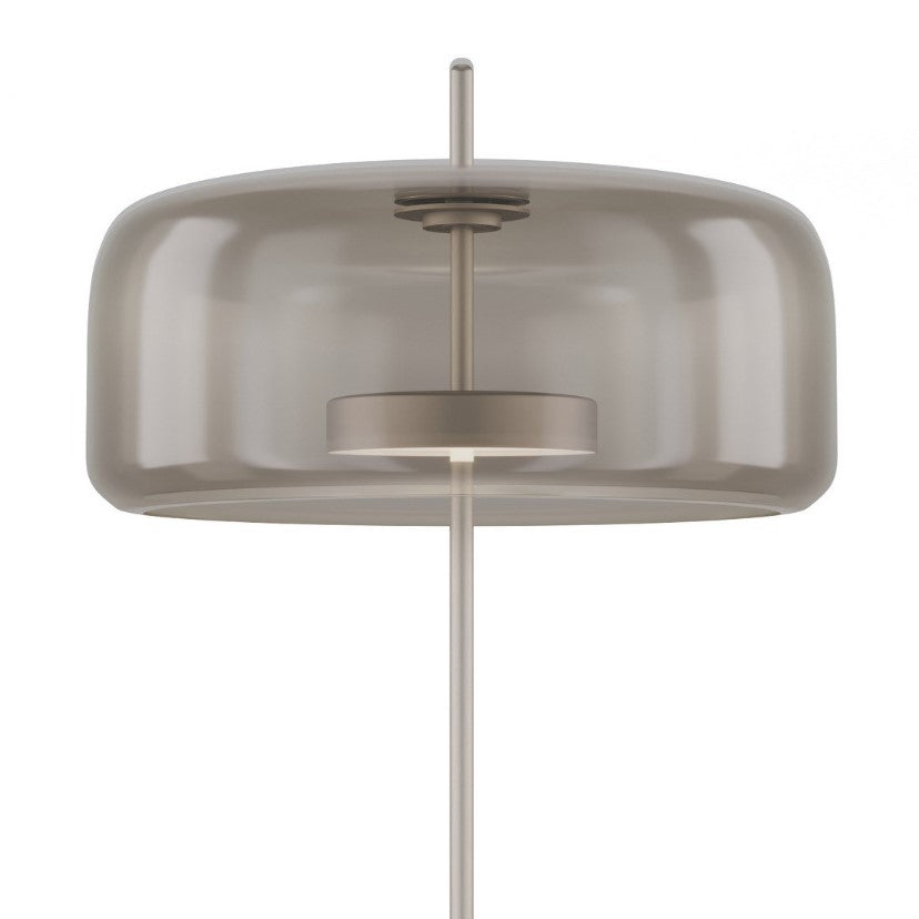 Jube LT G Lampada tavolo LED in vetro soffiato fumé trasparente