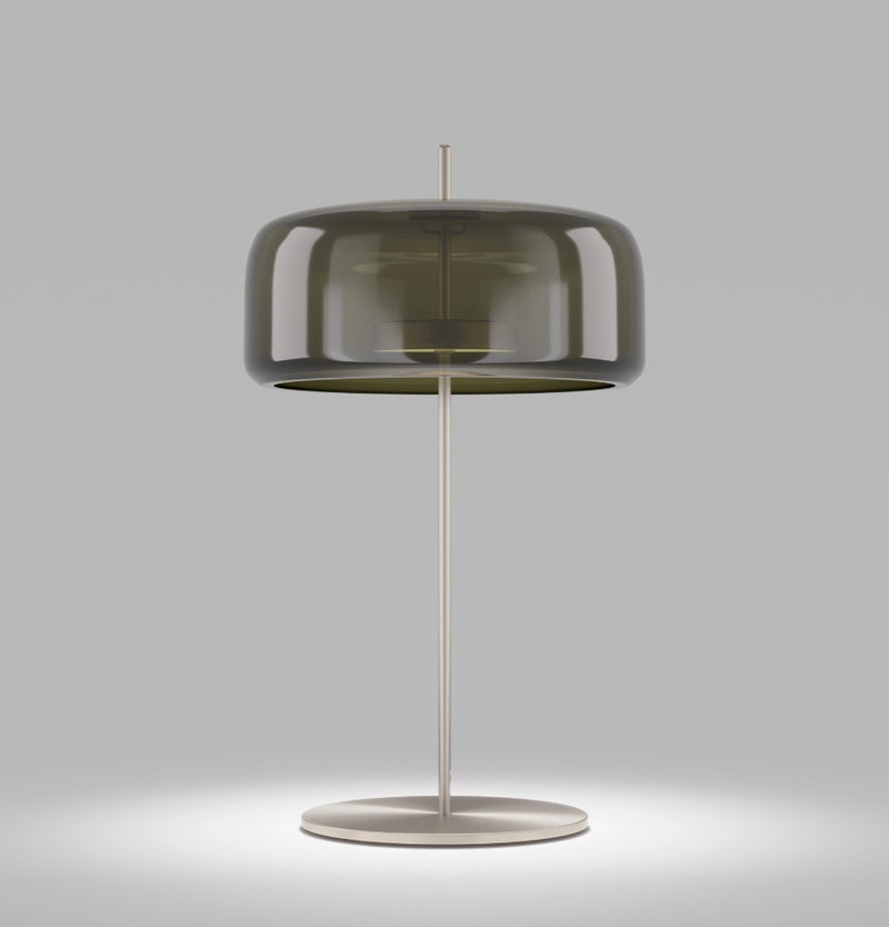 Jube LT G Lampada tavolo LED in vetro soffiato verde antico trasparente