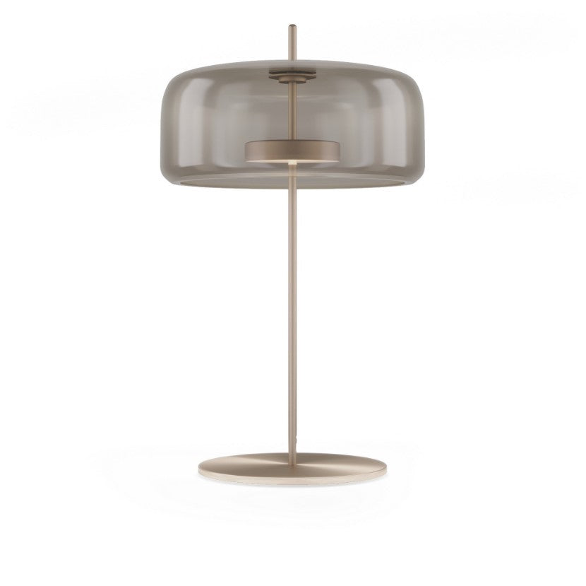 Jube LT G Lampada tavolo LED in vetro soffiato fumé trasparente