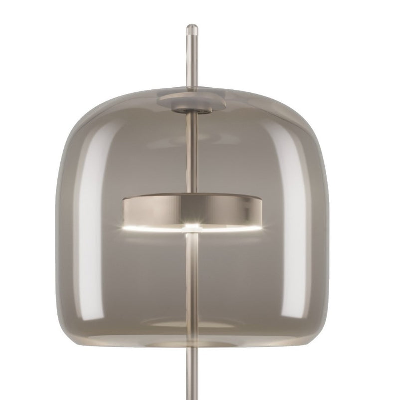 Jube LT P Lampada tavolo LED in vetro soffiato fumé trasparente