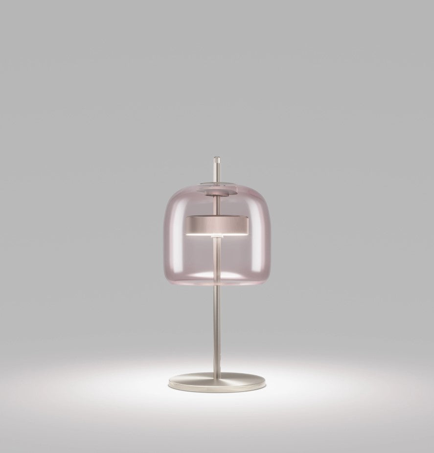 Jube LT S Lampada tavolo LED in vetro soffiato ametista trasparente