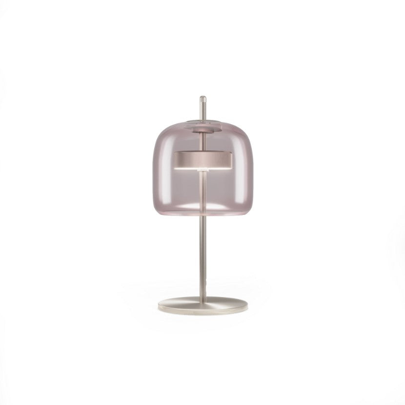 Jube LT S Lampada tavolo LED in vetro soffiato ametista trasparente