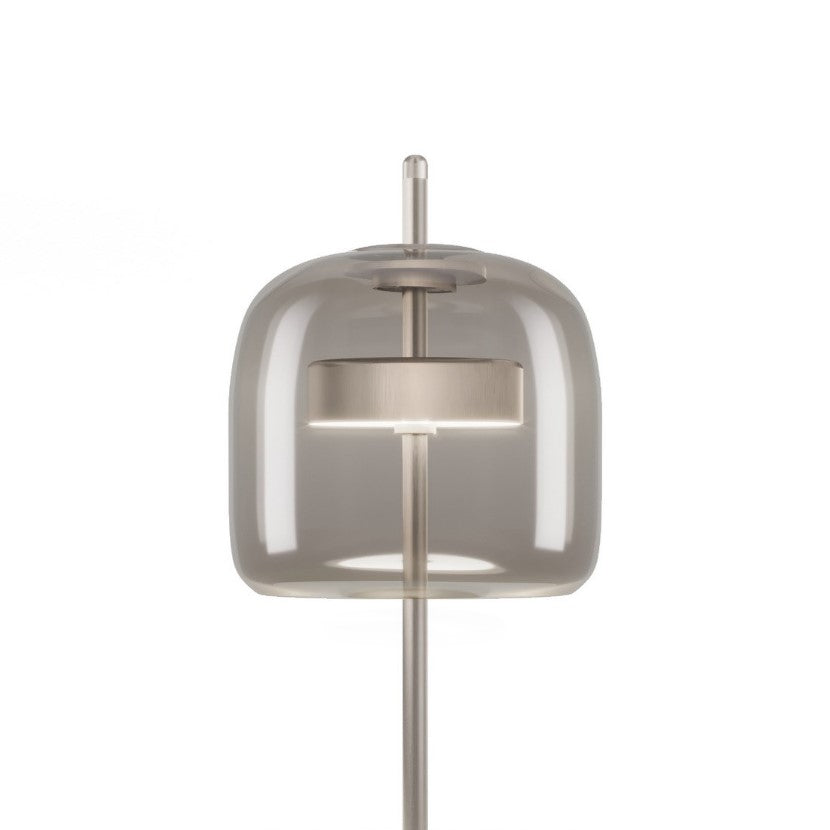 Jube LT S Lampada tavolo LED in vetro soffiato fumé trasparente