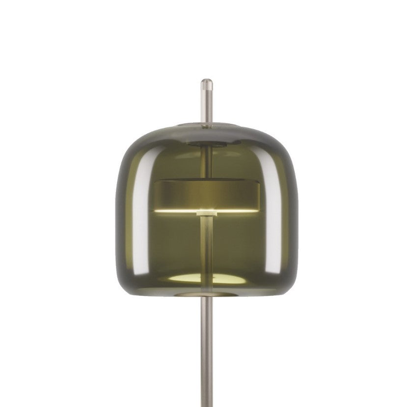 Jube LT S Lampada tavolo LED in vetro soffiato verde antico trasparente