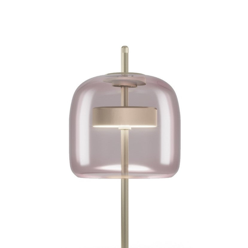 Jube LT S Lampada tavolo LED in vetro soffiato ametista trasparente