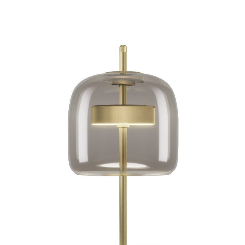Jube LT S Lampada tavolo LED in vetro soffiato fumé trasparente