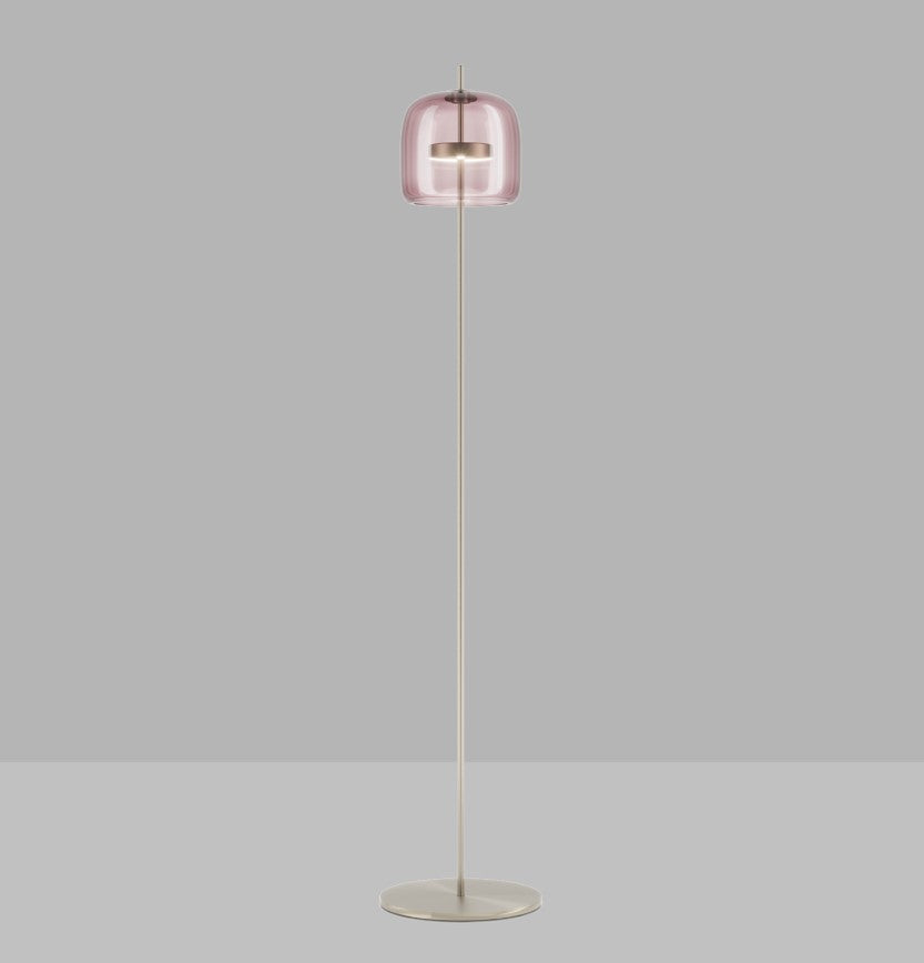 Jube PT P Piantana LED in vetro soffiato ametista trasparente