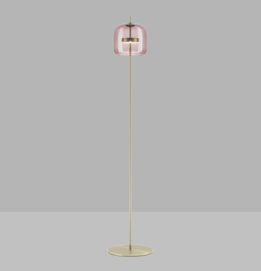 Jube PT P Piantana LED in vetro soffiato ametista trasparente