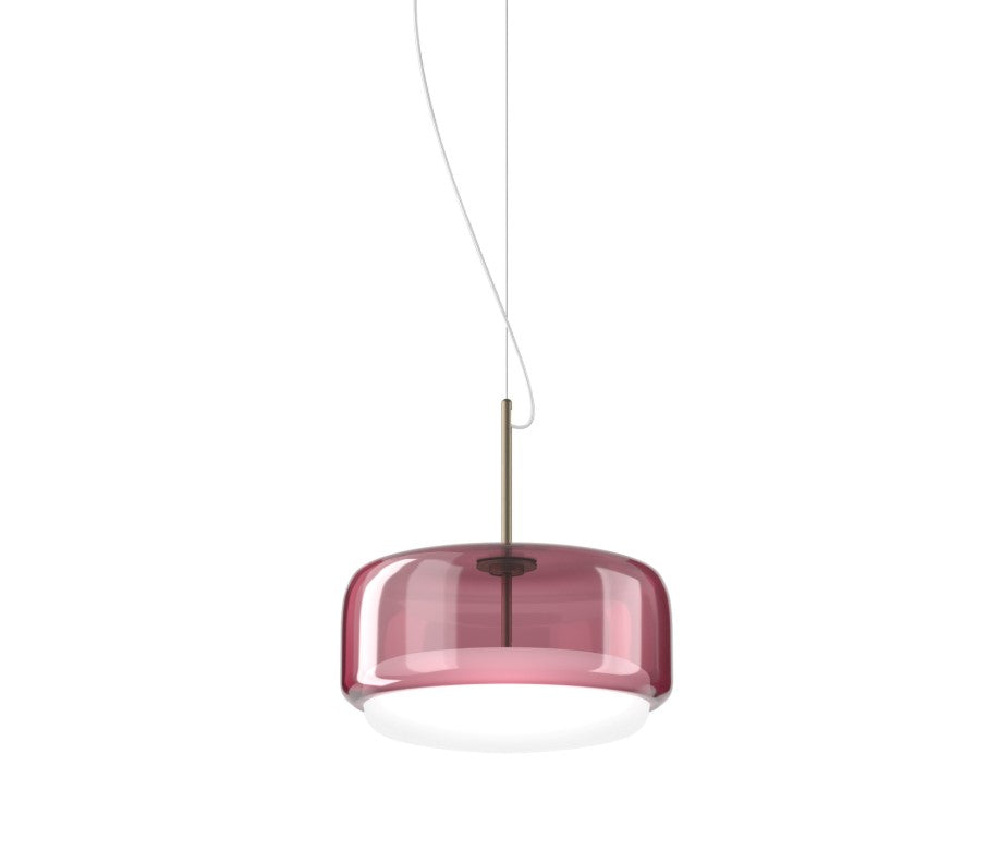 Jube SP G Lampadario sospensione LED in vetro soffiato ametista trasparente bianco