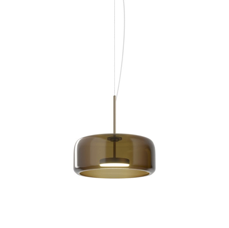 Jube SP 1 G Lampadario sospensione LED in vetro soffiato terra bruciata trasparente