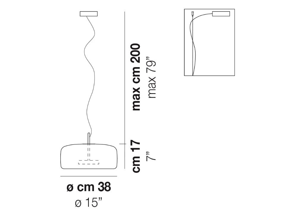 Jube SP 1 G Lampadario sospensione LED in vetro soffiato ametista trasparente