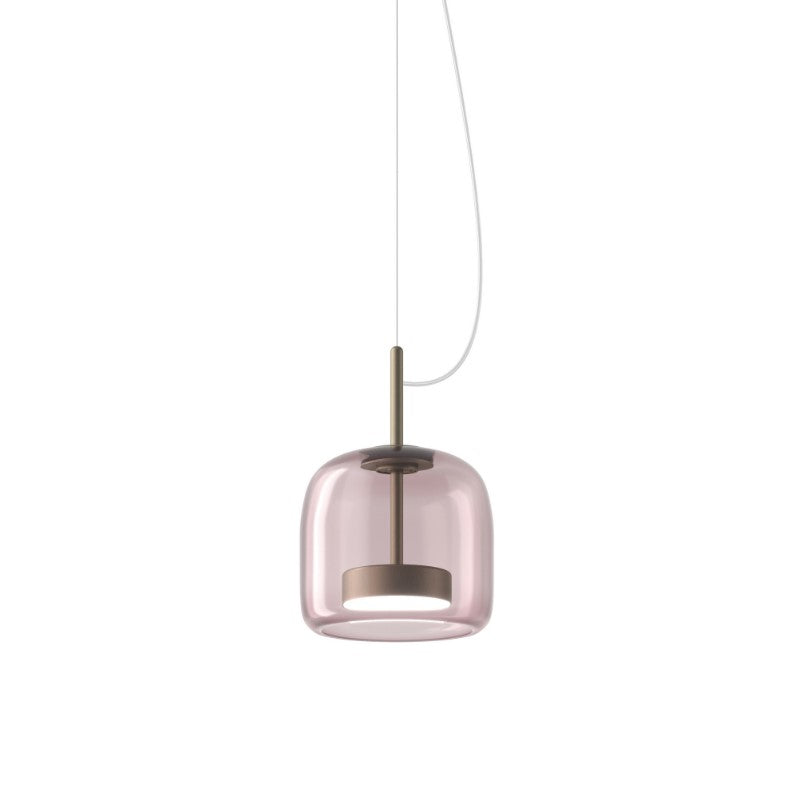 Jube SP 1 P Lampadario sospensione LED in vetro soffiato ametista trasparente
