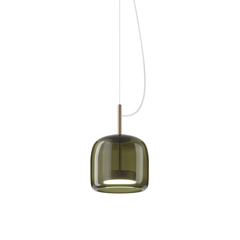 Jube SP 1 P Lampadario sospensione LED in vetro soffiato verde antico trasparente