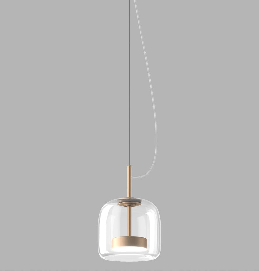 Jube SP 1 P Lampadario sospensione LED in vetro soffiato cristallo trasparente