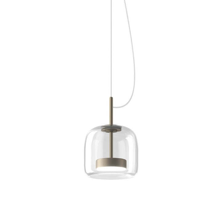 Jube SP S Lampadario sospensione LED in vetro soffiato cristallo trasparente
